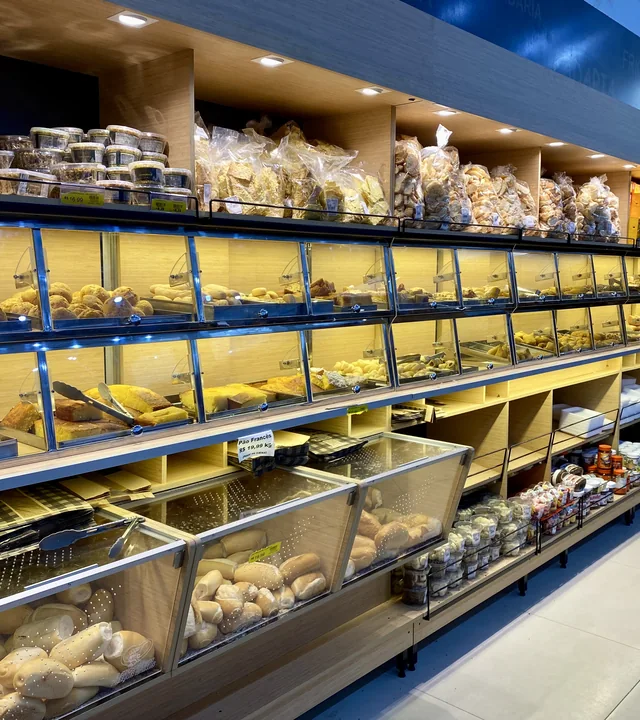 Padaria em supermercado
